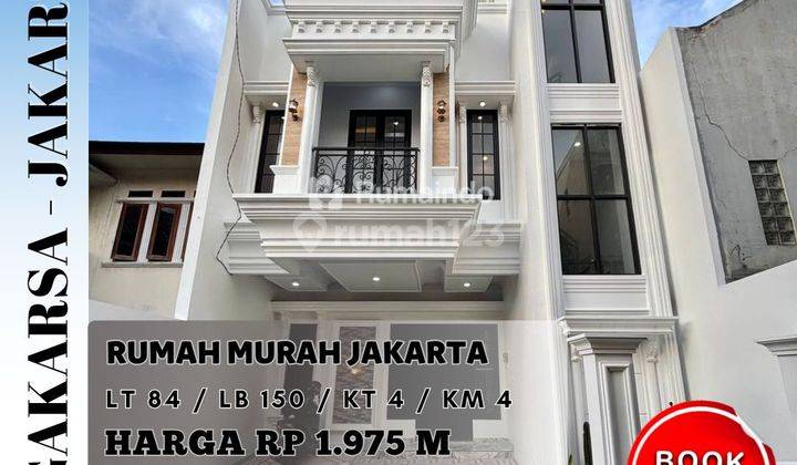 Dijual Murah Rumah American Classic Rooftop di Jagakarsa Jakarta 1