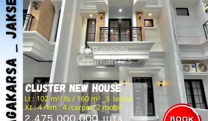 Dijual Rumah Cluster 3 Lantai Di Jagakarsa Jakarta Selatan  1