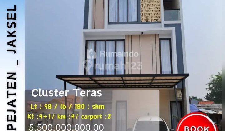 Rumah Mewah Di Jalan Pejaten Jakarta Selatan 3 Lantai Shm 1