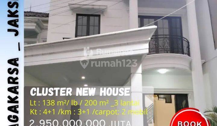 Dijual Rumah Cluster Di Jln Raya Jagakarsa Jakarta Selatan  1