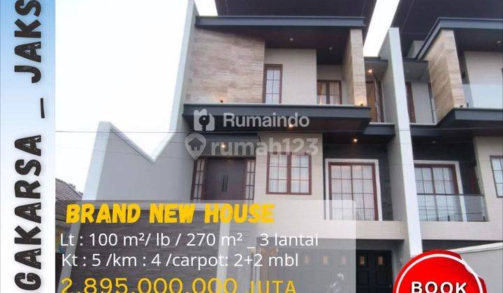 Dijual Rumah 3 Lantai Minimalis Di Jagakarsa Jakarta Selatan  1