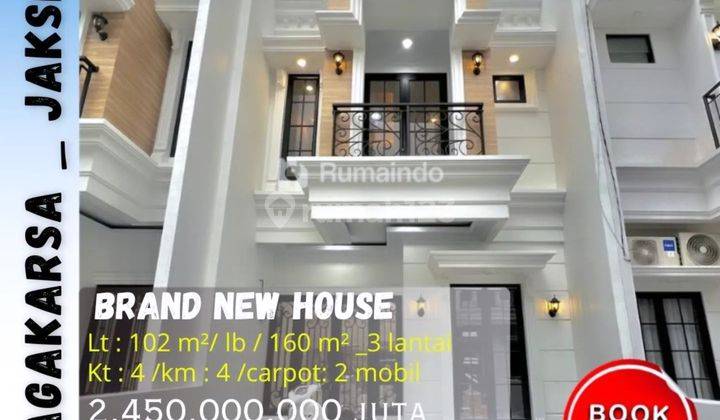 Dijual Rumah Cluster Classic Modern Di Jagakarsa Jakarta Selatan  1