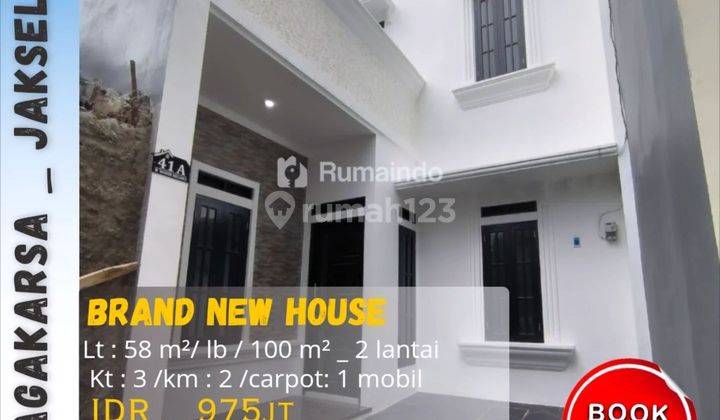 Dijual Rumah Cluster Classic Modern Di Jagakarsa Jakarta Selatan  1