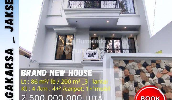 Dijual Rumah Baru 3 Lantai Di Jagakarsa Jakarta Selatan  1