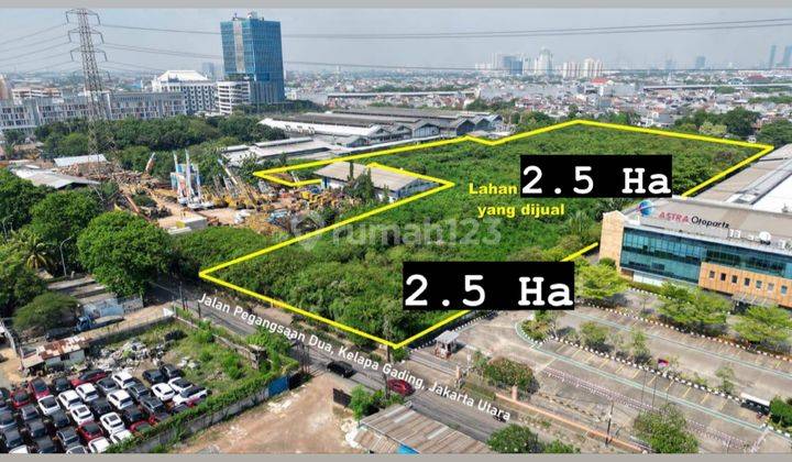 Dijual Tanah Strategis 2.5 Ha Di Pegangsaan 2 Kelapa Gading 2