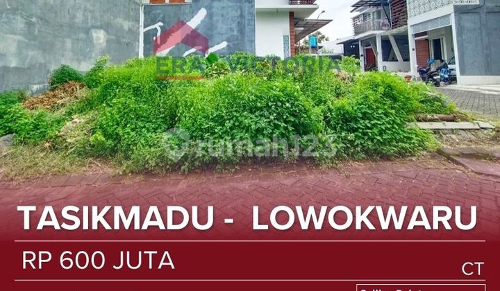 Tanah Kavling Posisi Hook Dalam Perumahan Lokasi Dekat Pusat Bisnis dan Kuliner Suhat, Kampus Ub,Asia,Abm,Polinema Cocok untuk Dibangun Rumah Tinggal