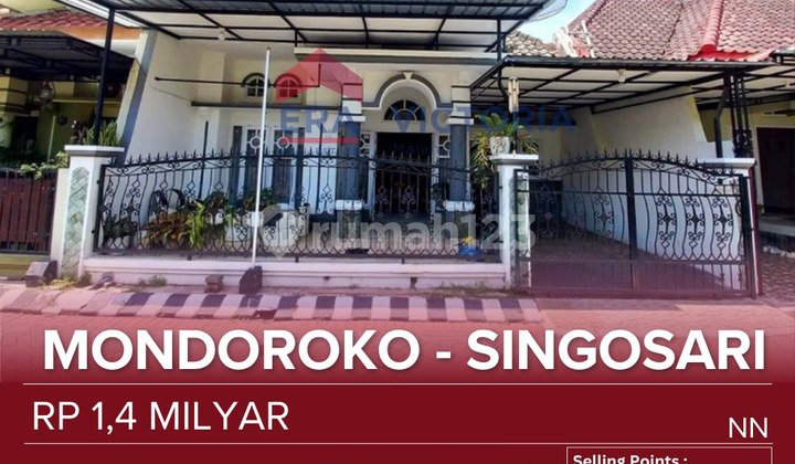 House for Sale in a Gated Community on the Surabaya - Malang Main Road Near Singosari Toll Exit, Prima Husada Hospital, SMKN 1 Singosari, Building Material Depot, and Wonojati BLK