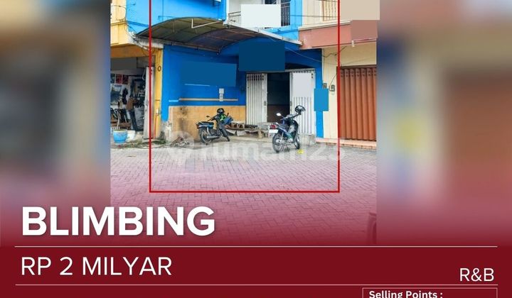 Shop House for Sale in Blimbing Area, Located on Provincial Road Axis. Shop House for Sale in the Blimbing Area with a Very Strategic Location on the Provincial Road Axis, Featuring Easy Access and Busy Traffic Flow. The Property Position is Highly Potential for Various 1