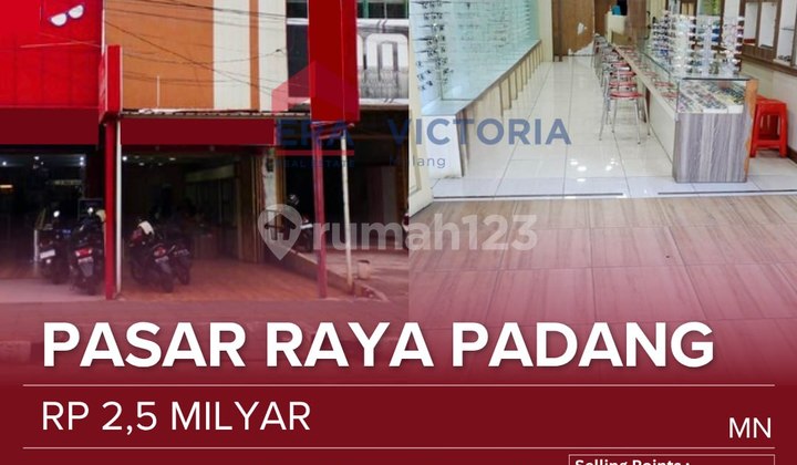 Shop House For Sale in Busy Shopping Area of Padang City, Central Location Near Padang Raya Market Shop House For Sale in Busy Shopping Area of Padang City, Central Location Near Padang Raya Market