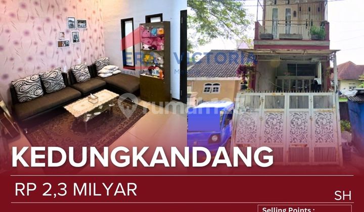 Rumah Jual 2 Kantai Asa Rooftop di Lantai 3 Lokasi Strategis di Poros Jalan Raya Dekat Universitas Malang Kampus 2 Cocok untuk Usaha atau Kantor