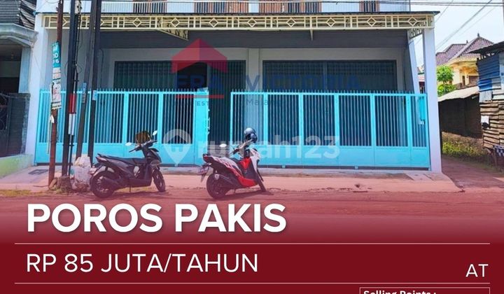 Shop House for Rent on Pakis Main Road, Busy Area, Suitable for Expedition, Office, Food Business, Tutoring, Bank, Etc., Near Pakis Market, Mandiri Bank, Pakis Toll Exit, Airport