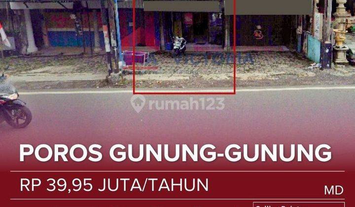 DISEWAKAN Ruko Lokasi Strategis Pinggir Jalan Besar & Ramai, Komplek Pertokoan, Cocok untuk Segala Usaha, Dekat Kampus UNMER, UIN, Univ Brawijaya Kota Malang  1