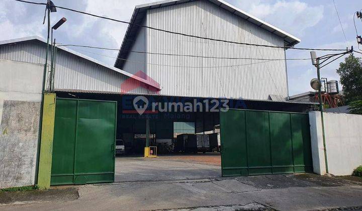 DISEWAKAN Gudang Tenaga Baru, Gudang cold storage di komplek pergudangan, kapasitas penyimpanan hingga 60 container, lokasi strategis, dekat ke exit tol karanglo, pakis, sawojajar, dan juga bandara 1