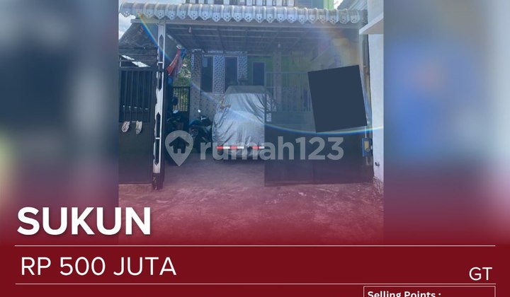 Rumah Jual Lingkungan Sejuk, Aman, Tenang View Perkotaan Dekat Dengan Kantor Terpadu, Terminal Gadang, Pasar Induk. Semi Furnished (kitchen Set & Dipan Besi Susun)