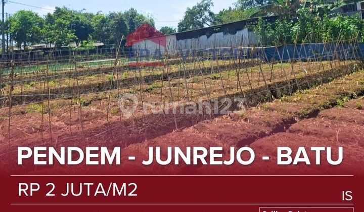 Tanah Jual Area Pendem Batu Lebar 9,5 X 21, 50 Meter Dari Jl. Raya Karangploso Dekat Pusdiklat Arhamud Ccocok Unyuk Tempat Tinggal, Kebun 
