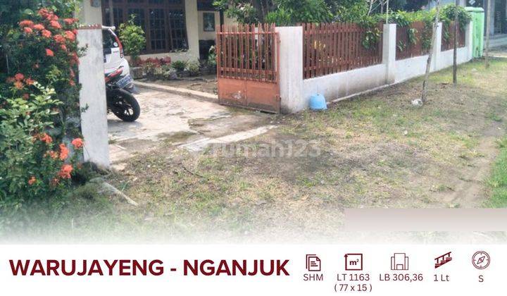 Dijual Rumah Dan Tanah Terletak Di Jalan Raya Warujayeng Kab Nganjuk Dekat Dengan Stadion, Perbankan, Sekolah, Dan Area Bisnis 1