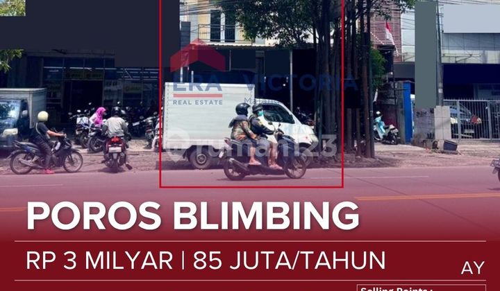 Ruko Jual Lokasi Sangat Strategis Dijalani Poros Area Blimbing Dekat Rumah Sakit Lavallette, Smpn 20, Smp Taman Madya, Pusat Oleh-oleh Sanan Cocok Untuk Berbagai Usaha Atau Bisnis 