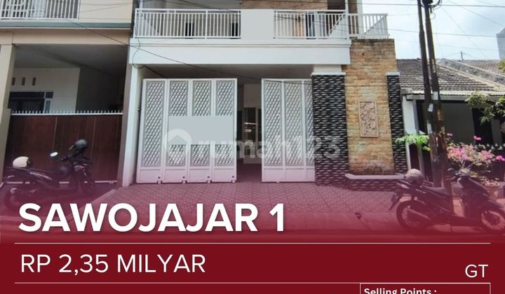 Rumah Jual Dalam Perumahan Tengah Kota Padat Penduduk Dekat Exit Tol Malang, Kantor Bpn, Pasar Sawojajar, Area Kuliner, Area Pertokoan, Kampus Ikip