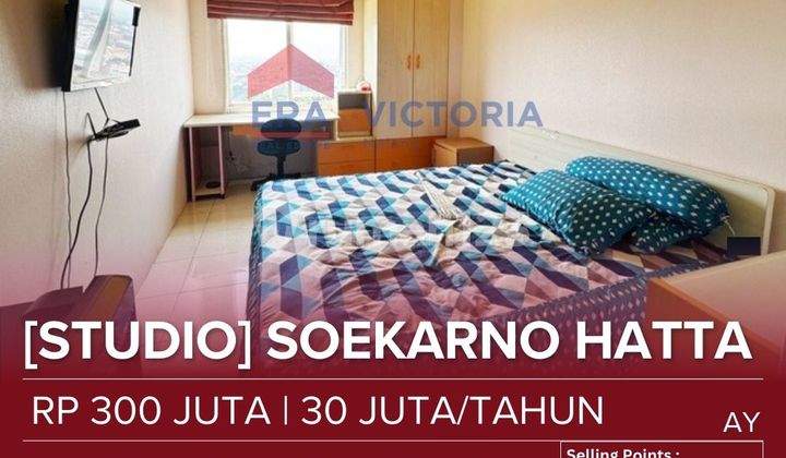 Strategic Location Studio Apartment Near Ub Campus, Polinema, Asia, Widyagama, ABM, Soehat Culinary Center, Ub Hospital, Permata Bunda Hospital. Fully Furnished