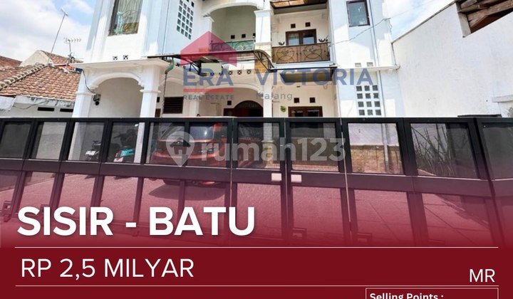 Rumah Jual Area Batu Dekat Taman Wilis Batu, Alun-Alun Kota Batu, Dinas Perpustakaan Dam Kearsipan, Batos