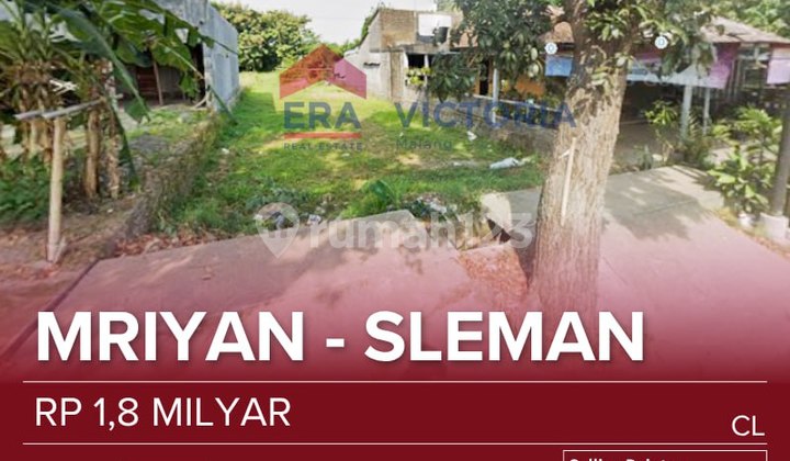 Land for Sale in a Densely Populated Area Near SMK Negeri, Culinary Mriyan, Cebongan - Sayegan Road, Suitable for Culinary Business