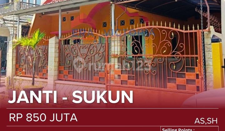Rumah Jual Dekat Kampus Unikama, Pasar Sukun, Bimasakti, 10 Menit Ke Alun-alun, Pasar Besar, 15 Menit Ke Univ Brawijaya
