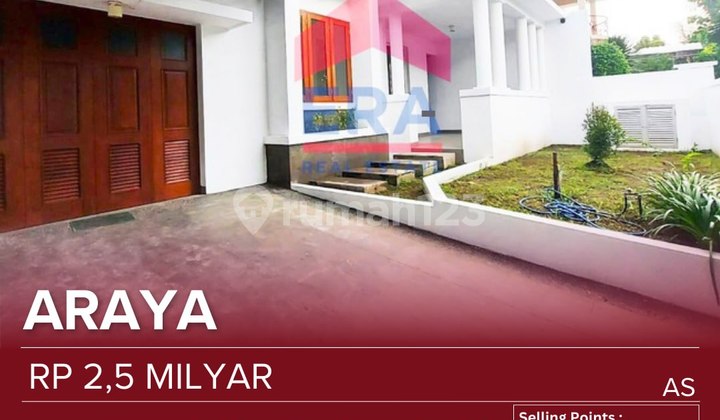 Dijual Rumah Eksklusif di Cluster Favorit Perumahan Elit Araya, Kawasan Premium dengan Lingkungan Hijau, Tenang, dan Aman. Lokasi Strategis dengan Pemandangan Lapangan Golf Araya yang Asri, Cocok Bagi Keluarga Maupun Profesional yang Mengutamakan Kenyaman Dijual Rumah Eksklusif di Cluster Favorit Perumahan Elit Araya, Kawasan Premium dengan Lingkungan Hijau, Tenang, dan Aman. Lokasi Strategis dengan Pemandangan Lapangan Golf Araya yang Asri, Cocok Bagi Keluarga Maupun Profesional yang Mengutamakan Kenyaman