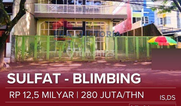 Ruko 2 Lantai Dijual/disewakan Terdapat Rooftop. Terletak Di Jalan Besar Sulfat Dengan Carport Luas. Kawasan Kuliner Dan Bisnis Sulfat. Dekat Guest House, Pemukiman Padat Penduduk/perumahan. Cocok Untuk Kantor, Kuliner, Atau Bisnis Lainnya 1