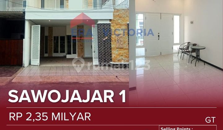 Rumah Jual Dalam Perumahan Tengah Kota Padat Penduduk Dekat Exit Tol Malang, Kantor Bpn, Pasar Sawojajar, Area Kuliner, Area Pertokoan, Kampus Ikip