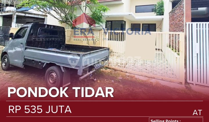Rumah Dijual Di Dalam Perum Pondok Tidar Hawa Sejuk Pegunungan. Cocok Untuk Keluarga Baru. Kondisi Perlu Renov. Dekat Jalan Poros Karangwidoro
