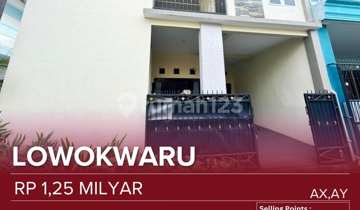 Rumah Jual Hunian Nyaman Asri Dekat Pusat Kuliner, Sekolah Hwa Ind, Pasar Blimbing Dekat Jalan Poros 