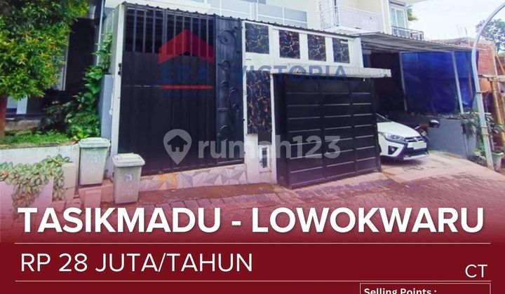 House in a Cluster, 24-Hour Security, One Gate System Close to the Business and Culinary Center of Suhat, UB Campus, Asia, Polinema, Abm, Perkopian Sudimoro. Semi Furnished