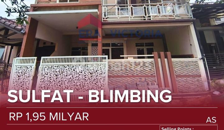 Rumah 2,5 Lantai Dijual Dalam Perumahan Onegate System Di Kawasan Sulfat. Dekat Kuliner Sulfat, Exit Tol Malang Kota. Dan Akses Mudah Ke Tengah Kota. Suasana Tenang Dan Nyaman