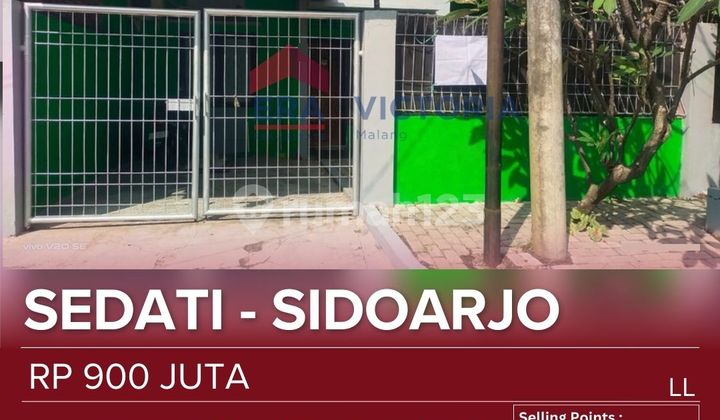 Rumah Jual Dalam Perumahan Area Sidoarjo Suasana Tenang, Nyaman Dekat Bandara, Sekolah, Terminal Bebas Banjir Cocok Untuk Hunian Keluarga. Semi Furnish (ac & Lemari)