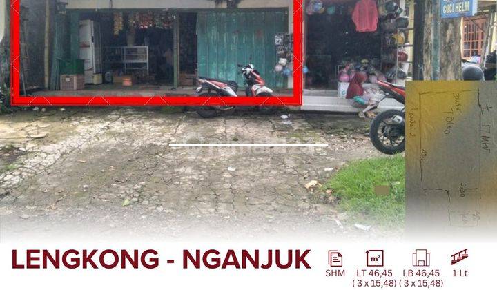 Ruko Dijual Di Kawasan Pusat Bisnis Kertosono, Lokasi Sangat Ramai Dan Strategis, Shm Pecah (dijual Sebagian), Atap Ruko Cor 1