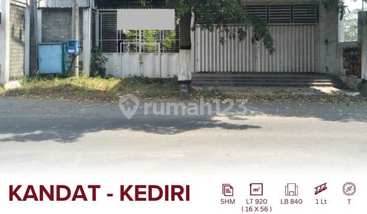 Ruko + Rumah + Gudang Jual Di Kandat Kab Kediri Dekat Pasar Templek Sumberejo Cocok Untuk Segala Usaha