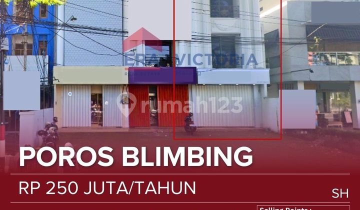 Disewakan Ruko 3 Lantai Lokasi Strategis Poros Jalan Kota Malang. Dekat Berbagai Kuliner, Bengkel, Otomotif, Spbu Ciliwung, Perkantorancocok Untuk Usaha