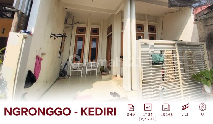 Dijual Rumah Bagus Modern & Minimalis Dalam Perumahan Di Ngronggo Kota Kediri Lantai 3 Sudah Cor