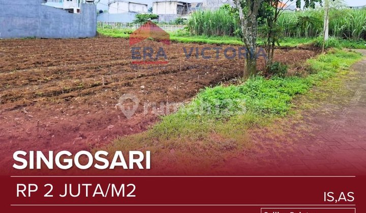 Tanah Kavling Posisi Hook Dekat Pasar Singosari, Smpn 1 Singosari, Kawasan Nyaman Akses Mudah Jl. Raya Singosari- Malang. Lokasi Sudah Padat Ramai Penduduk Akses Mudah ke Berbagai Fasilitas Umum