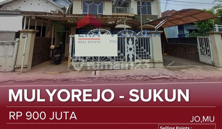 House for Sale in Sukun Area, Suitable for Business Use, Close to City Center, Unmer University, Gajayana Stadium, Shopping & Health Centers. Semi-Furnished (table, living room chairs, water heater).