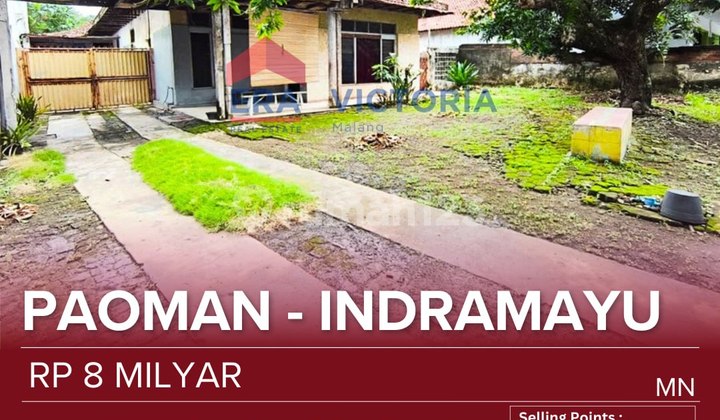 Rumah Jual Jalan Utama Raya, Pusat Bisnis dan Ritel, Jalur Utama Kota Indramayu Dekat Pasar, Bank, Pmi, Bengkel bisa Dijadikan Ruko, Kos-Kosan, Klinik