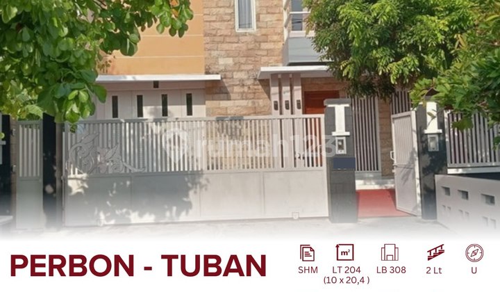 Rumah Full Furnished 2 Lantai Dilengkapi Taman & Gazebo di Perbon Tuban Dekat Pusat Kota, Hotel, Fasilitas Kesehatan Rumah Full Furnished 2 Lantai Dilengkapi Taman & Gazebo di Perbon Tuban Dekat Pusat Kota, Hotel, Fasilitas Kesehatan