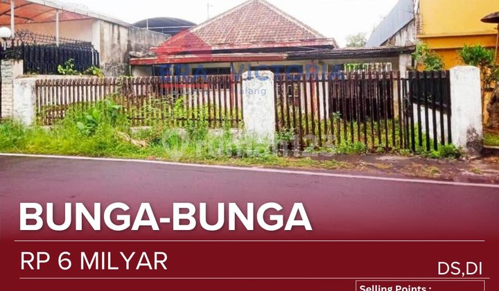 Rumah Hitung Tanah Lokasi Strategis Dekat Perkantoran, Kampus Ub,polinema, Kuliner Soehat, Arah E Jalan Protokol Kota Malang Dapat Digunakan Untuk Cafe, Rumah, Guesthouse, Rumah Kos Akses Mudah Sisipan 2 Mobil Lancar