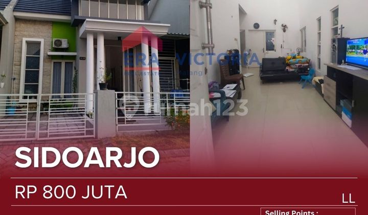 Rumah Dijual - One Gate System Dekat Pusat Kota Sidoarjolokasi Strategis dengan Lingkungan Aman dan Nyaman. Cocok untuk Keluarga Kecil yang Menginginkan Hunian Dekat Fasilitas Kota.