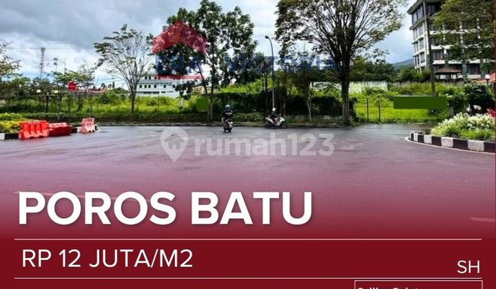 Dijual Tanah Lokasi Strategis Pinggir Jalan Kembar Kota Batudekat Museum Angkut, Jatim Park 1Cocok untuk Hotel, Guest House, Cafe, Resto, Dll