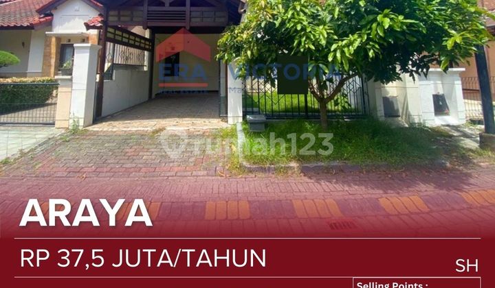 House for Rent in the Front Block of the Elite Araya Housing Complex. Near Persada Hospital, Araya Mall House for Rent in the Front Block of the Elite Araya Housing Complex. Near Persada Hospital, Araya Mall