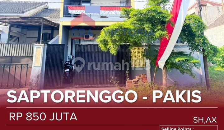 House for Sale in a Comfortable, Secure Housing Complex, Location Near Abd Saleh Airport, Paksi Toll Exit. Includes Kitchen Set, AC. Second Floor Can Be Developed into 2 Bedrooms 1 Bathroom.