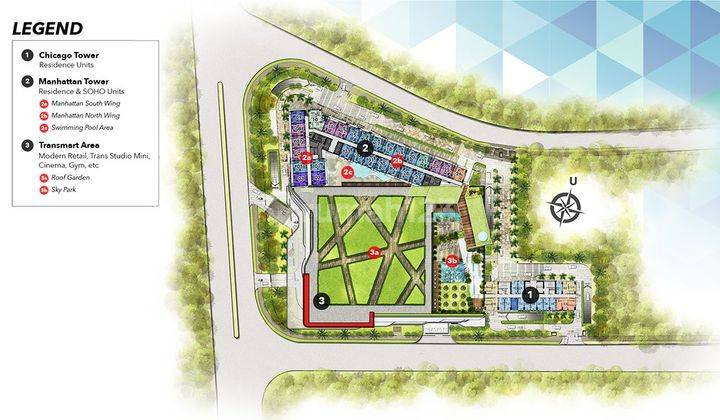 Jual take Over Apartemen Trans Park Bintaro 3