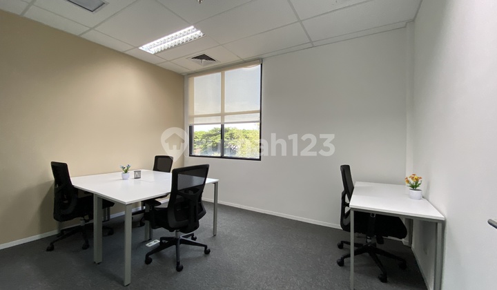 Office Unit Rental Furnished for 6 People at Wisma SSK West Jakarta