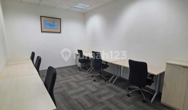Kantor Unit Furnished 6 Pax di Cyber 2 Area Kuningan Dekat LRT
